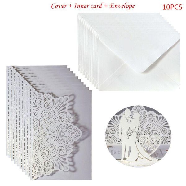 10 pcs 3d european style wedding invitation card with envelope kits party supply e56e
10 pcs 3d european style wedding invitation card with envelope kits party supply e56e