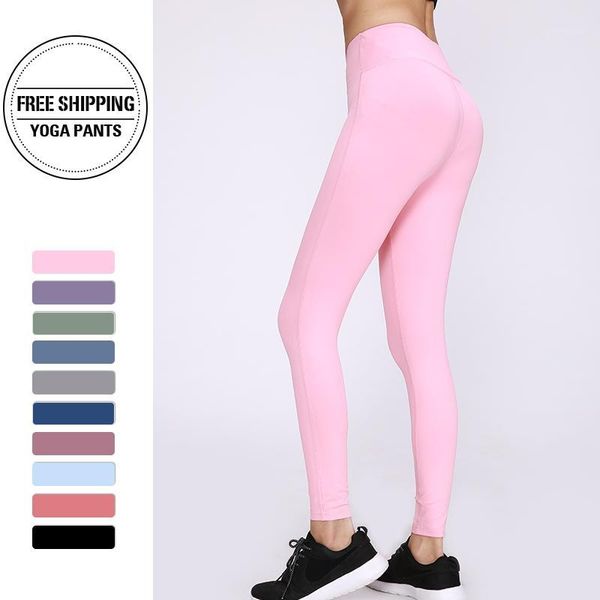 women yoga pants high fitness elastic sport leggings tights slim running sportswear training trousers solid color 2020 new1, White;red
women yoga pants high fitness elastic sport leggings tights slim running sportswear training trousers solid color 2020 new1, White;red