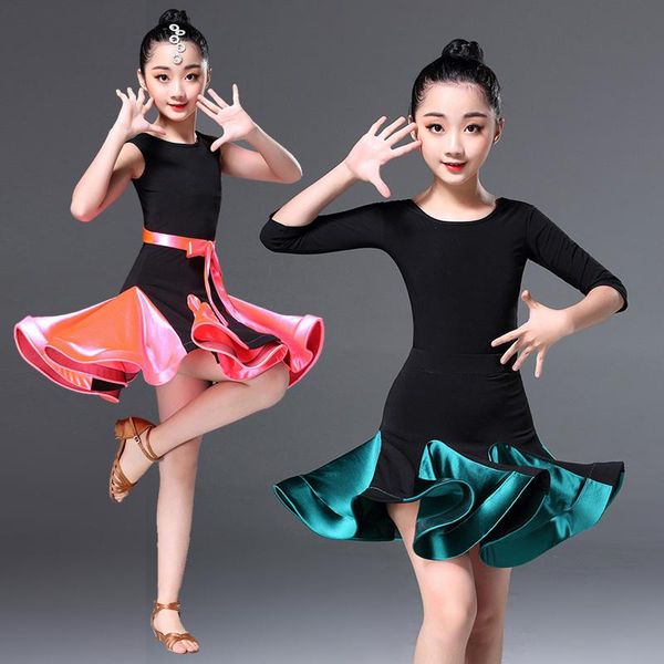 stage wear latin dance dress for girls salsa kids spandex children ballroom skirts dresses samba tango cha clothes costume, Black;red
stage wear latin dance dress for girls salsa kids spandex children ballroom skirts dresses samba tango cha clothes costume, Black;red