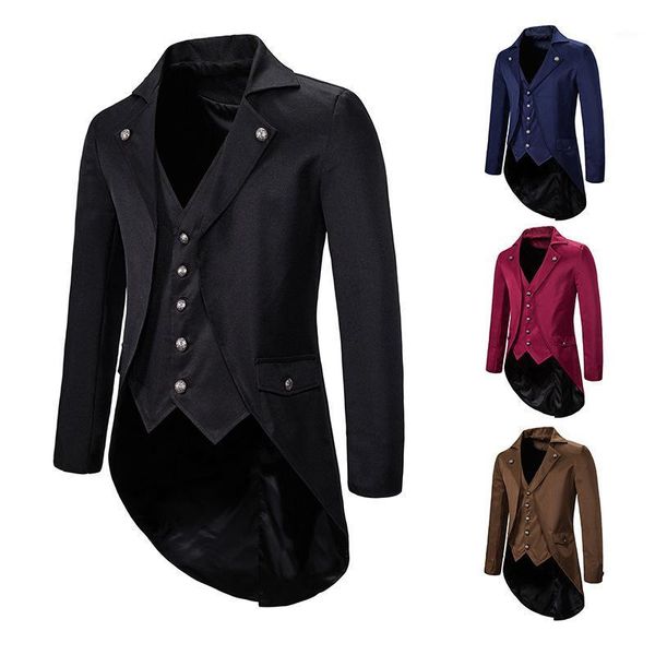 medieval vintage knight warrior prince tuxedo jacket coat soldier lapel suit for men evening dress autumn winter 1, Black;brown
medieval vintage knight warrior prince tuxedo jacket coat soldier lapel suit for men evening dress autumn winter 1, Black;brown