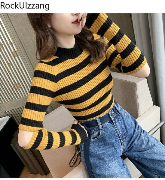 fall knit pull clothing women korean fashion slim stretch knitwear t-shirt cut hollow long sleeve stripe t shirt basic, White
fall knit pull clothing women korean fashion slim stretch knitwear t-shirt cut hollow long sleeve stripe t shirt basic, White