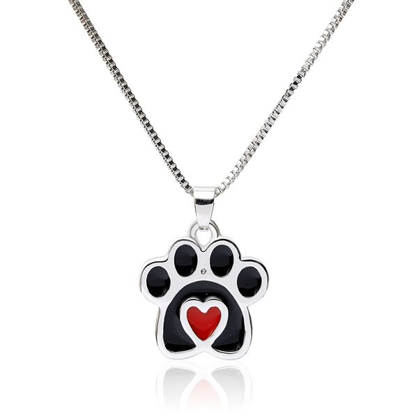 meirenpeizi small cute cat necklace paw black pendants chain necklace for women alloy jewelry short choker fashion necklaces, Silver
meirenpeizi small cute cat necklace paw black pendants chain necklace for women alloy jewelry short choker fashion necklaces, Silver