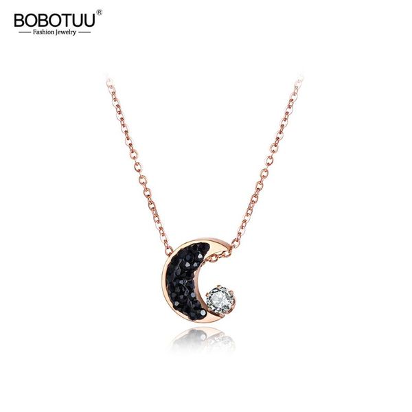 pendant necklaces bobotuu fashion cubic zirconia moon chokers for women rhinestone rose gold stainless steel jewelry bn18036, Silver
pendant necklaces bobotuu fashion cubic zirconia moon chokers for women rhinestone rose gold stainless steel jewelry bn18036, Silver