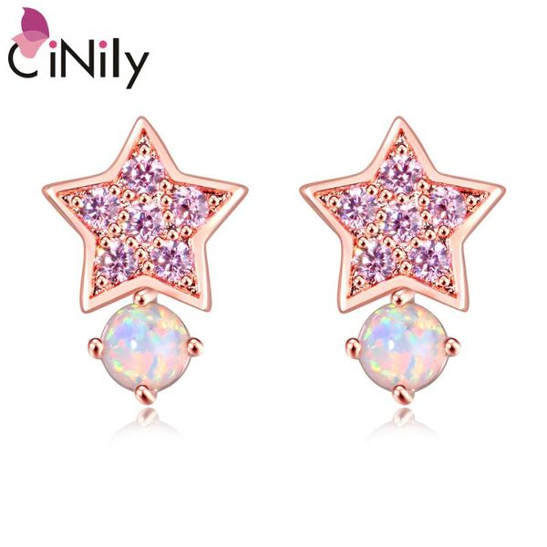 cinily star shape zircon fire opal 925 sterling silver rose gold stud earrings for party women fine jewelry gift earring oh4775, Golden;silver
cinily star shape zircon fire opal 925 sterling silver rose gold stud earrings for party women fine jewelry gift earring oh4775, Golden;silver