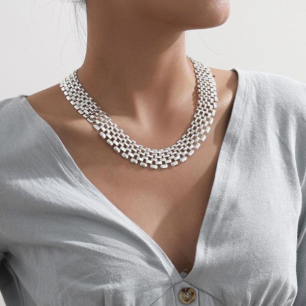chokers hyperbole cuban chunky thick chain necklace women big iron metal silver color neck jewelry steampunk, Golden;silver
chokers hyperbole cuban chunky thick chain necklace women big iron metal silver color neck jewelry steampunk, Golden;silver