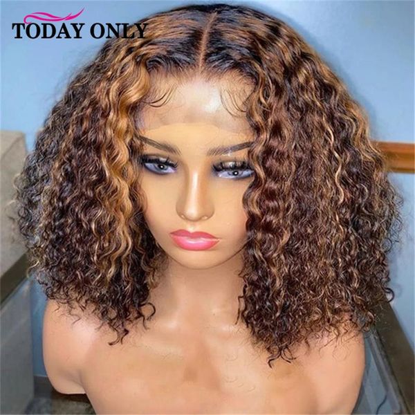 13x1 highlight bob lace closure human hair wigs curly 150% density blonde brown brazilian 13x4 lace front human hair wigs, Black;brown
13x1 highlight bob lace closure human hair wigs curly 150% density blonde brown brazilian 13x4 lace front human hair wigs, Black;brown