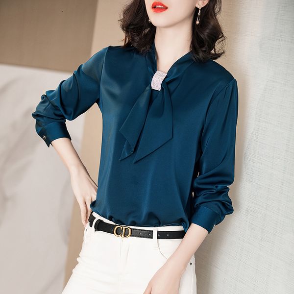 female blouse bow tie ladies'shirts ladies' office and women's blouses 52ox, White
female blouse bow tie ladies'shirts ladies' office and women's blouses 52ox, White