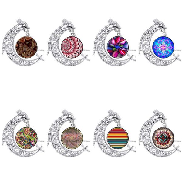 hollow carved moon time gemstone female necklace dmfn533 (with chain) mix order pieces pendant necklaces, Silver
hollow carved moon time gemstone female necklace dmfn533 (with chain) mix order pieces pendant necklaces, Silver