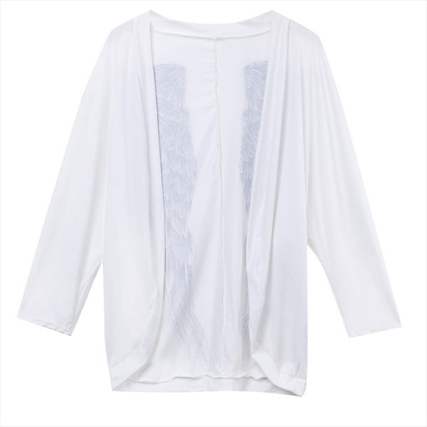 2015 autumn back angel wings print womens cardigan european loose batwing sleeve coat jacket female casual femininas sweater, White;black
2015 autumn back angel wings print womens cardigan european loose batwing sleeve coat jacket female casual femininas sweater, White;black