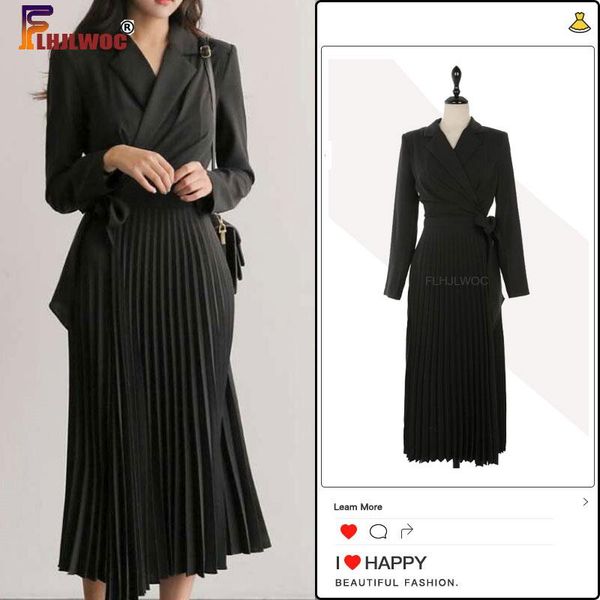 2020 autumn basic long dress long sleeve elegant office lady work black one-piece women blazer dresses korea fenimine vestidos, Black;gray
2020 autumn basic long dress long sleeve elegant office lady work black one-piece women blazer dresses korea fenimine vestidos, Black;gray