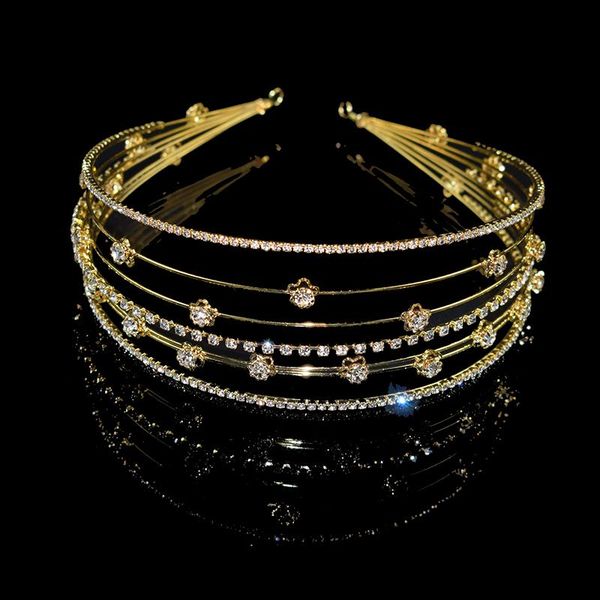 multiple rows luxury sparkling wedding bridal crystal tiara princess pageant prom rhinestone tiara headband hair accessories, Golden;silver
multiple rows luxury sparkling wedding bridal crystal tiara princess pageant prom rhinestone tiara headband hair accessories, Golden;silver