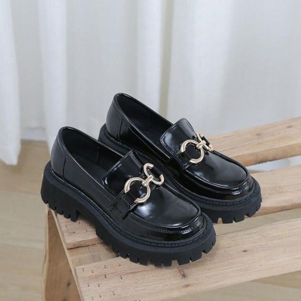 2021 spring women's platform leather shoes girls british style jk uniform shoes wedge women's single black high heels
2021 spring women's platform leather shoes girls british style jk uniform shoes wedge women's single black high heels