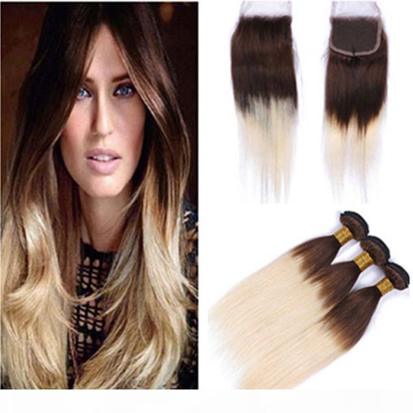 straight 4 613 brown and blonde ombre virgin indian human hair weave 3bundles with medium brown to blonde ombre 4x4 lace front closure, Black;brown
straight 4 613 brown and blonde ombre virgin indian human hair weave 3bundles with medium brown to blonde ombre 4x4 lace front closure, Black;brown