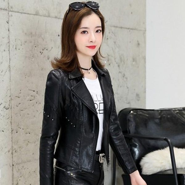 women's leather & faux female quality high short coat 2021 spring and autumn plus cotton winter sheep jacket large size 5xl, Black
women's leather & faux female quality high short coat 2021 spring and autumn plus cotton winter sheep jacket large size 5xl, Black