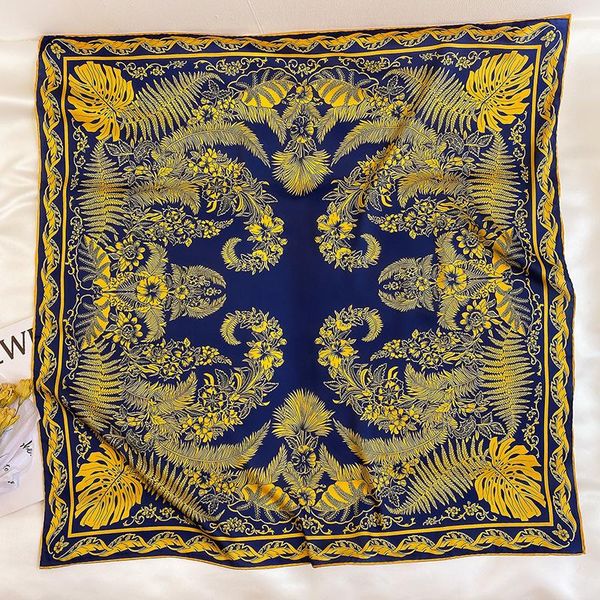 scarves 90*90 style autumn winter twill weave silk square scarf female t decoration neckerchief office warm shawl women, Blue;gray
scarves 90*90 style autumn winter twill weave silk square scarf female t decoration neckerchief office warm shawl women, Blue;gray
