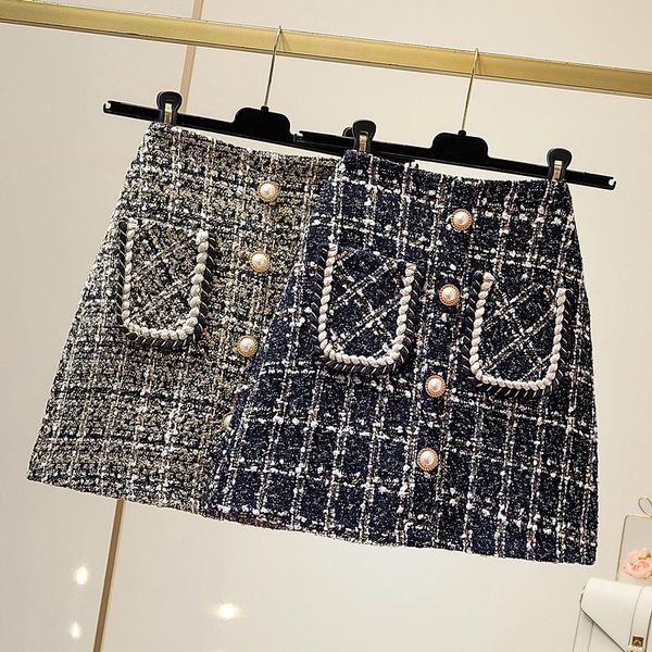 skirts women plaid a-line above knee pockets tweed skirt female short bottoms for girls autumn winter real pos, Black
skirts women plaid a-line above knee pockets tweed skirt female short bottoms for girls autumn winter real pos, Black