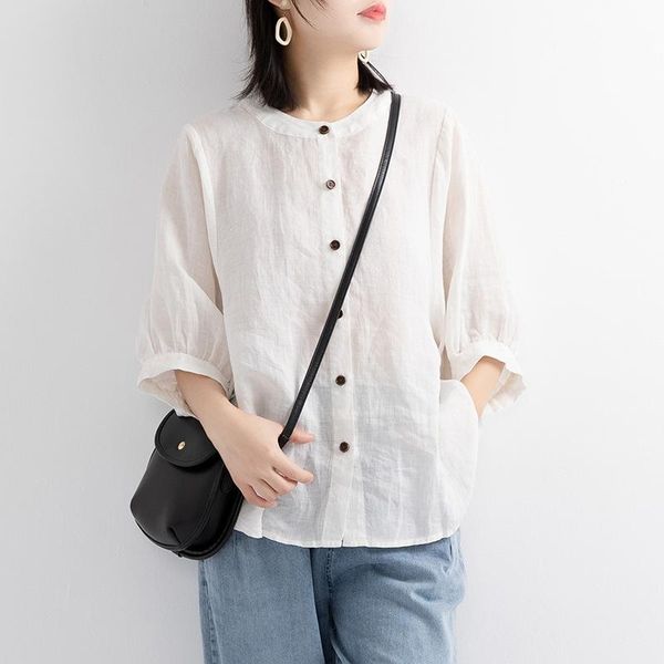 3xl autumn cotton lantern sleeve shirts women mid sleeves solid round neck loose shirt female 2020 fashion ladies clothes, White
3xl autumn cotton lantern sleeve shirts women mid sleeves solid round neck loose shirt female 2020 fashion ladies clothes, White