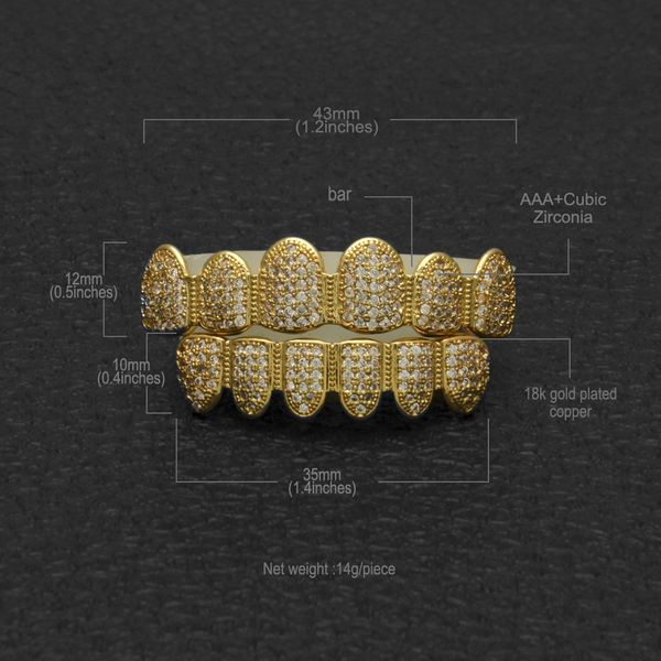 gold grills hip hop gold iced out cz diamond teeth silver hiphop jewelry gold teeth grillz rhinestone bottom grills set shiny tooth, Black
gold grills hip hop gold iced out cz diamond teeth silver hiphop jewelry gold teeth grillz rhinestone bottom grills set shiny tooth, Black