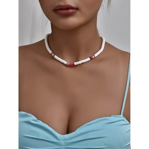 chains alyxuy fashion bohemian soft pottery white choker short necklace adjustable clay chain women girls jewelry gifts, Silver
chains alyxuy fashion bohemian soft pottery white choker short necklace adjustable clay chain women girls jewelry gifts, Silver