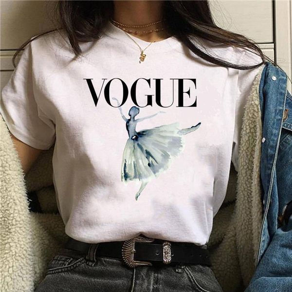 vogue dancer print t shirt women short sleeve o neck loose tshirt women tee shirt female clothes camisetas mujer, White
vogue dancer print t shirt women short sleeve o neck loose tshirt women tee shirt female clothes camisetas mujer, White