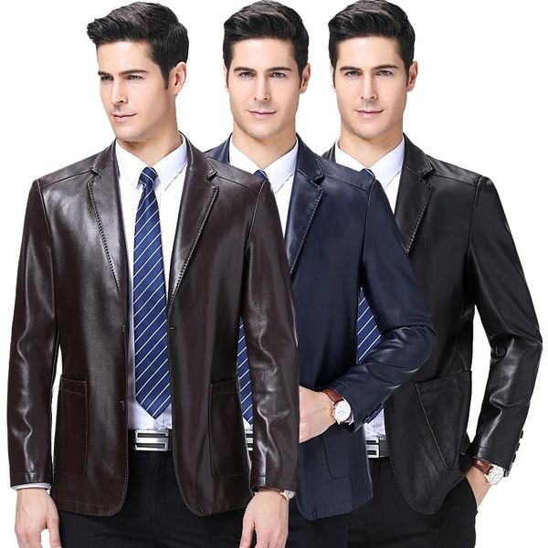 men's fur & faux retro mens leather business blazers man single breasted trench coat jacket 2021 parkas male size 3xl, Black
men's fur & faux retro mens leather business blazers man single breasted trench coat jacket 2021 parkas male size 3xl, Black
