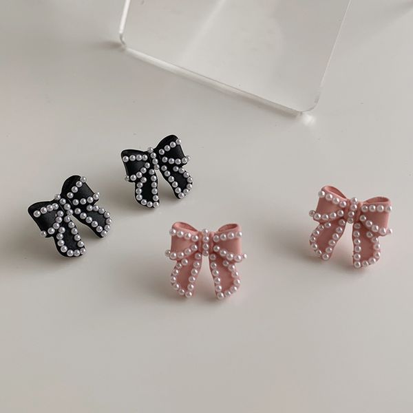 bowknot pearl women trendy stud earring pearl bow earrings simple small earrings korea lovely earrings jewelry, Golden;silver
bowknot pearl women trendy stud earring pearl bow earrings simple small earrings korea lovely earrings jewelry, Golden;silver