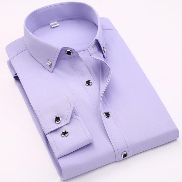 quality casual diamond buttons mens dress shirts long sleeve black luxury business slim fit collar stage western blouse1, White;black
quality casual diamond buttons mens dress shirts long sleeve black luxury business slim fit collar stage western blouse1, White;black