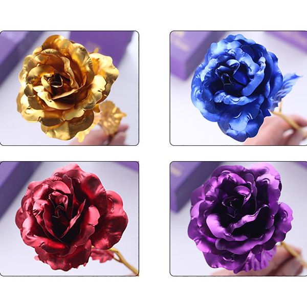 decorative flowers & wreaths foil plated rose gold wedding decoration flower valentine's day gift lover's red purple artificial 1p
decorative flowers & wreaths foil plated rose gold wedding decoration flower valentine's day gift lover's red purple artificial 1p