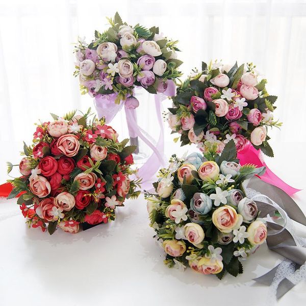 decorative flowers & wreaths bride wedding bouquet bridesmaid holding supplies artificial silk rose peony pink flower table decoration1
decorative flowers & wreaths bride wedding bouquet bridesmaid holding supplies artificial silk rose peony pink flower table decoration1