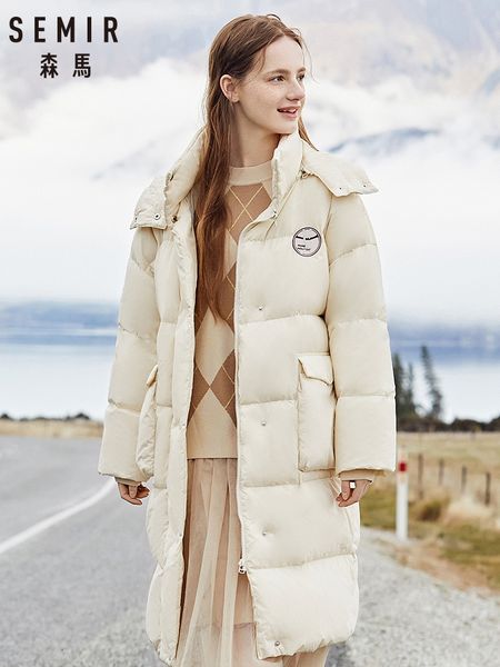 semir 2019 new down women long over knee warm jacket cute hooded falling shoulders oversize winter clothing woman
semir 2019 new down women long over knee warm jacket cute hooded falling shoulders oversize winter clothing woman