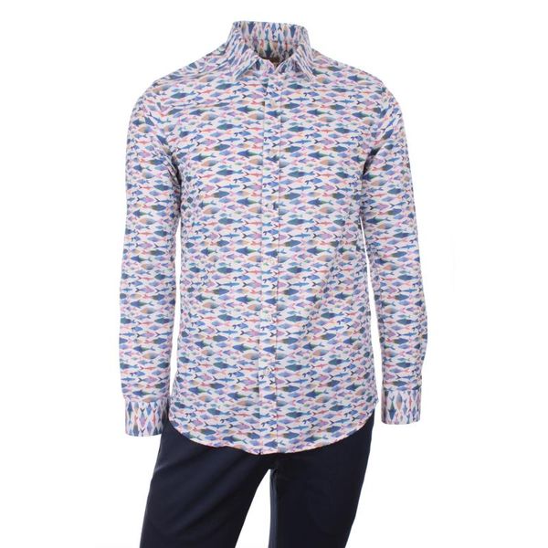 gentilbay men's sea fish printed black slimfit long-sleeve sport shirt dpd153, White;black
gentilbay men's sea fish printed black slimfit long-sleeve sport shirt dpd153, White;black