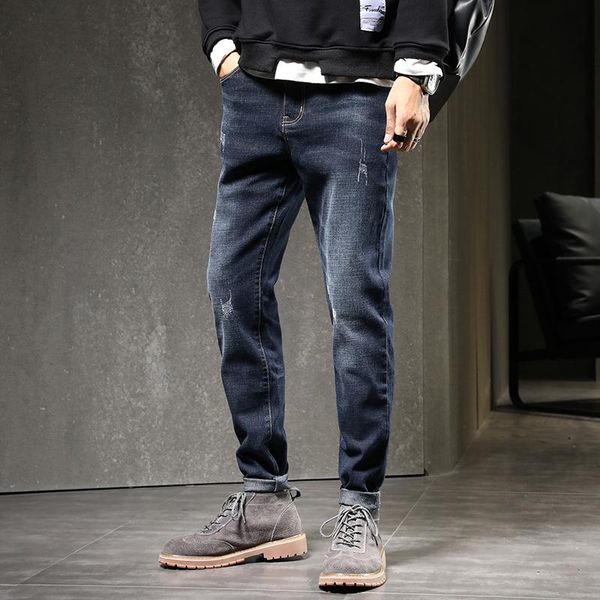men's jeans 2021 arrival men fashion elasticity comfortable slim male cotton pants, size 28-38, Blue
men's jeans 2021 arrival men fashion elasticity comfortable slim male cotton pants, size 28-38, Blue