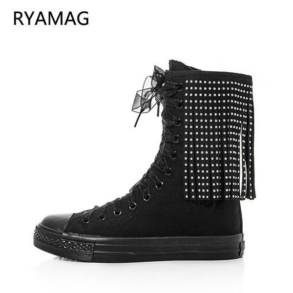 boots ryamag 2021 women's canvas short beaded tassel flats casual classic lace-up zipper comfortable vulcanize sneakers, Black
boots ryamag 2021 women's canvas short beaded tassel flats casual classic lace-up zipper comfortable vulcanize sneakers, Black