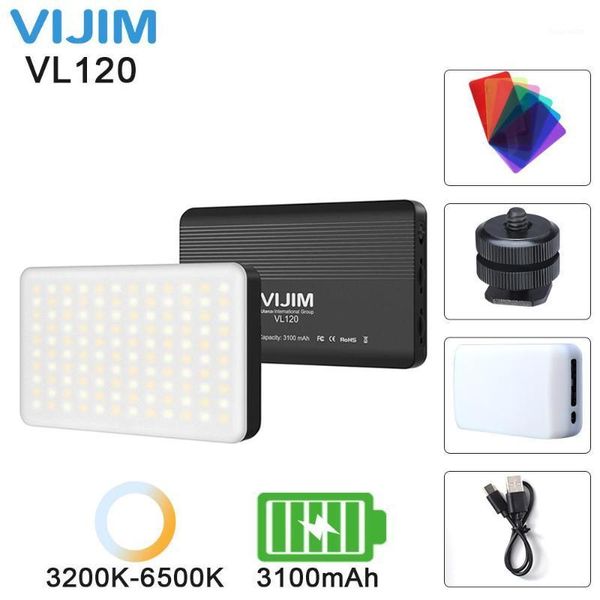 vl120 8w 3200k-6500k ultra thin led video light pocket fill light with soft box diffuser 6 rgb color filter cold shoe r571
vl120 8w 3200k-6500k ultra thin led video light pocket fill light with soft box diffuser 6 rgb color filter cold shoe r571