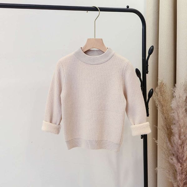 autumn winter new children's korean pullover bottomed men's and women's foreign pure round neck knitted sweater plush thu7, Blue
autumn winter new children's korean pullover bottomed men's and women's foreign pure round neck knitted sweater plush thu7, Blue