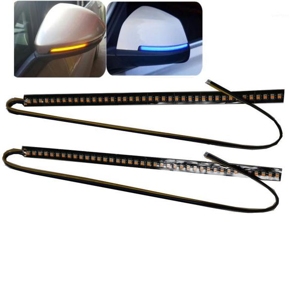 2 pcs dynamic 23cm amber/blue double color (2 color) led car side rear mirror strip light turn signal indicator drl strip1
2 pcs dynamic 23cm amber/blue double color (2 color) led car side rear mirror strip light turn signal indicator drl strip1