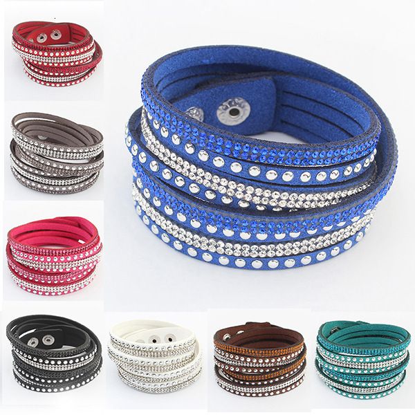 charm sale leather deluxe wrap multilayer slake bracelet with sparkling crystal women fine jewelry valentin
charm sale leather deluxe wrap multilayer slake bracelet with sparkling crystal women fine jewelry valentin