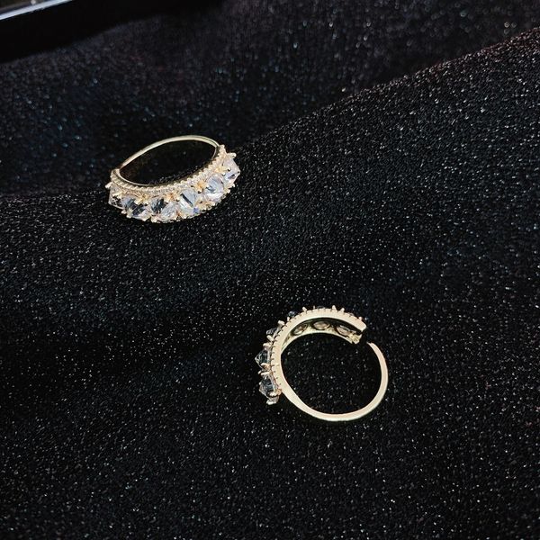 165 temperament fashionable ring ~ inlaid with diamond zircon, simple korean versatile personality open ring, index finger ring girl, Silver
165 temperament fashionable ring ~ inlaid with diamond zircon, simple korean versatile personality open ring, index finger ring girl, Silver