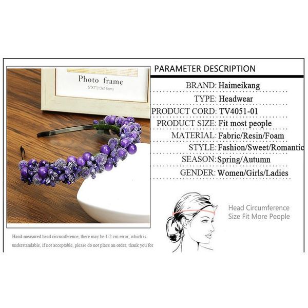 haimeikang bezel glass beads rose flowers wreath wedding bridal girls women fashion headwear floral headband hair acc qylwet
haimeikang bezel glass beads rose flowers wreath wedding bridal girls women fashion headwear floral headband hair acc qylwet