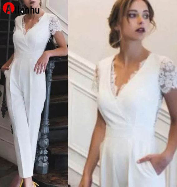 2022 2022 new country style elegant lace applique jumpsuits wedding dress v neck pants for weddings robe de mariee pantsuits bridal gowns cu, White
2022 2022 new country style elegant lace applique jumpsuits wedding dress v neck pants for weddings robe de mariee pantsuits bridal gowns cu, White