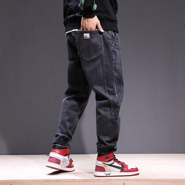 men's jeans japanese style fashion men loose fit spliced designer cargo pants streetwear hip hop joggers velvet winter warm male, Blue
men's jeans japanese style fashion men loose fit spliced designer cargo pants streetwear hip hop joggers velvet winter warm male, Blue