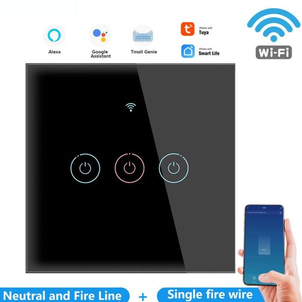 tuya wifi switch with glass panel smart life app interruptor smart home switch 1/2/3 gang work for alexa google home
tuya wifi switch with glass panel smart life app interruptor smart home switch 1/2/3 gang work for alexa google home