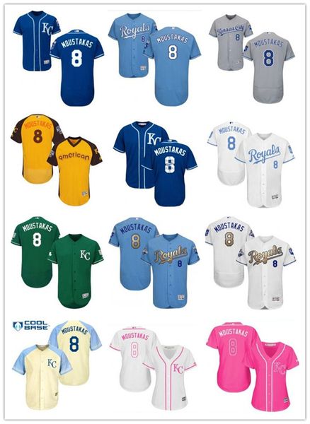 custom kansas city royal leave name number 8 mike moustakas baseball jersey men women youth jerseys, Blue;black
custom kansas city royal leave name number 8 mike moustakas baseball jersey men women youth jerseys, Blue;black