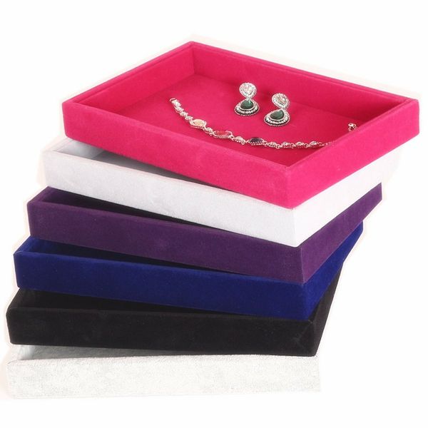 2pcs velvet necklace bracelet earring anklet jewelry display tray case organizer for jewelry store home use, Black
2pcs velvet necklace bracelet earring anklet jewelry display tray case organizer for jewelry store home use, Black