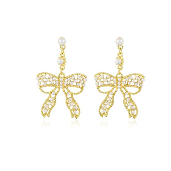 s925 silver pin earrings temperament korean earrings women versatile exaggeration pearl net red bow long earrings, Golden;silver
s925 silver pin earrings temperament korean earrings women versatile exaggeration pearl net red bow long earrings, Golden;silver
