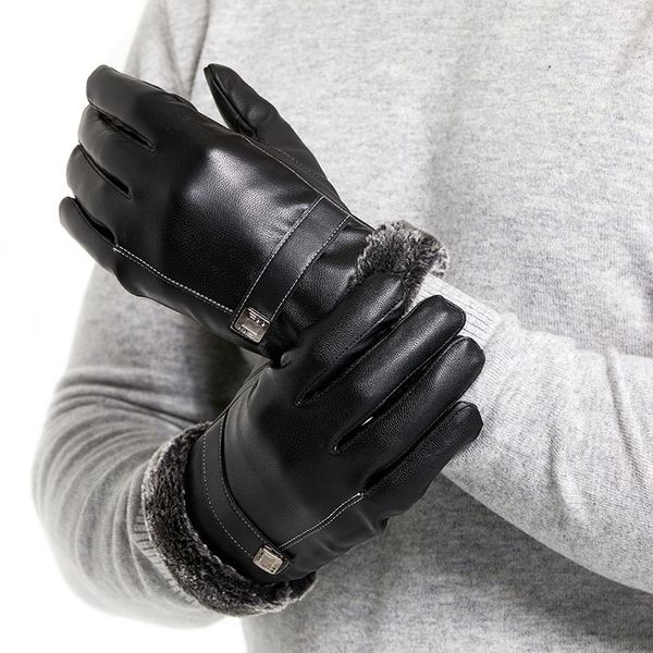 winter leather glove touch screen male outdoor driving windproof keep warm gloves black men business mittens, Blue;gray
winter leather glove touch screen male outdoor driving windproof keep warm gloves black men business mittens, Blue;gray