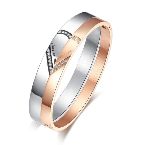 trendy rose gold love heart bracelets bangles women stainless steel charming crystal bracelet lovers luxury jewellery, Black
trendy rose gold love heart bracelets bangles women stainless steel charming crystal bracelet lovers luxury jewellery, Black