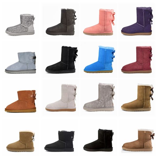 2020 new fashion australia classic tall winter boots real leather bowknot women's snow boots shoes, Black
2020 new fashion australia classic tall winter boots real leather bowknot women's snow boots shoes, Black