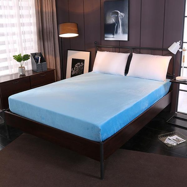 sheets & sets winter flannel fitted sheet solid color mattress cover bedding linens bed with elastic band double queen size
sheets & sets winter flannel fitted sheet solid color mattress cover bedding linens bed with elastic band double queen size