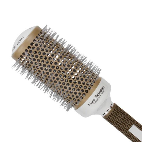 hair brushes salon styling temperature color change ceramic iron radial round hairdressing barrel curler comb sw, Silver
hair brushes salon styling temperature color change ceramic iron radial round hairdressing barrel curler comb sw, Silver
